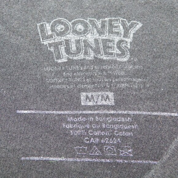 Looney Tunes Bugs Bunny Taz Sylvester Gangster Hip Hop Graphic T Shirt Mens M - Picture 3 of 7